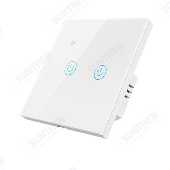 Tuya WIFI 2.4GHZ 1/2/3 Gang Touch Switch Two-wire Shared Panel Home Lighting Work with Alexa Google Home