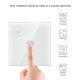 Tuya WIFI 2.4GHZ 1/2/3 Gang Touch Switch Two-wire Shared Panel Home Lighting Work with Alexa Google Home