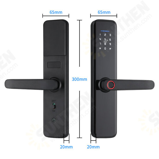 WF-007B-PRO Tuya Bluetooth Smart Fingerprint Electronic Lock Indoor Password Office Door Lock for Hotel Home