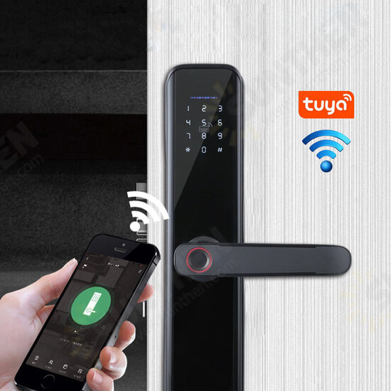 WF-007B-PRO Tuya WIFI Smart Fingerprint Electronic Lock Indoor Password Office Door Lock for Hotel Home