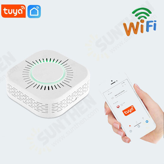 WiFi Smoke Fire Protection Portable Smoke Home Safe Security Smoke Alarm Sensor TUYA APP Smart Home