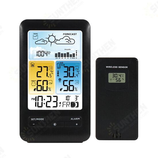 Wireless IR Weather Station Digital Thermometer Hygrometer Meter 24H Air Pressure Monitor Barometer Weather Forecast Alarm Clock Wireless IR Weather Station Digital Thermometer Hygrometer Meter 24H Air Pressure Monitor Barometer Weather Forecast Alarm Clock