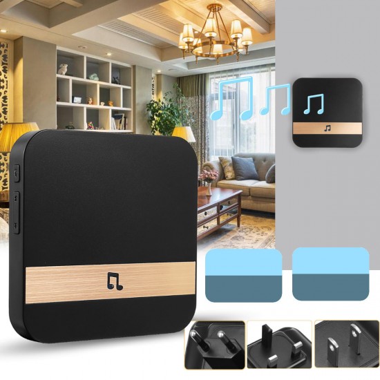Wireless WiFi Doorbell Remote Control Digital 4 Volume Home Indoor Doorbell Receiver