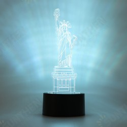 3D LED Illusion Dinosaur/Flamingo/Car/Plane/Opera House/Statue of Liberty Shape USB 7 Color Table Night Light Lamp APP Control Child Gift 3D LED Illusion Dinosaur/Flamingo/Car/Plane/Opera House/Statue of Liberty Shape USB 7 Color Table Night Light Lamp APP Control Child Gift