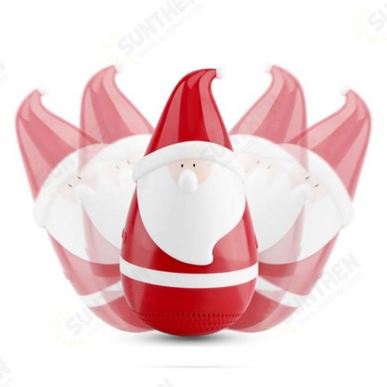 Christmas Gift Mini Santa Claus Tumbler bluetooth Wireless Speaker Touch Sensor for Kid