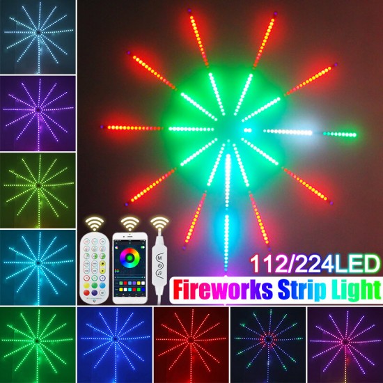 Firework LED Strip Light Music Sound Sync Color Changing Home Party Xmas Decor