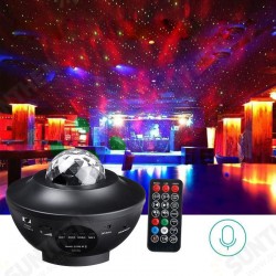 Multicolor Rotating LED Projector Lamp Star Night Light Music bluetooth with Remote Controller Multicolor Rotating LED Projector Lamp Star Night Light Music bluetooth with Remote Controller