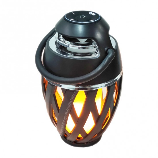 Outdoor bluetooth Speaker LED Flame Light Table Lamp Torch Atmosphere Bright Night Light DC5V
