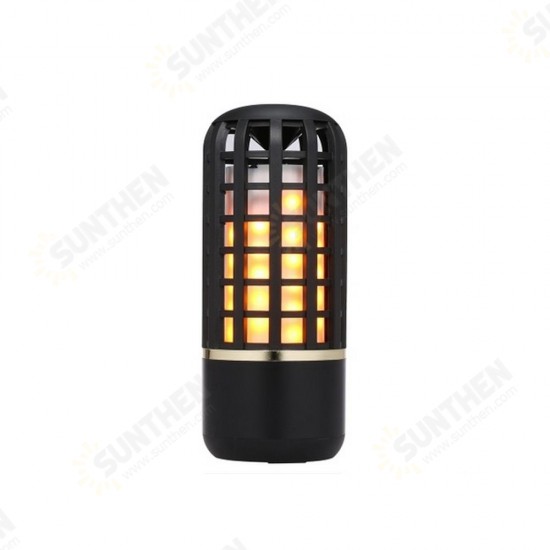 Portable Wireless bluetooth Stereo Speaker Rechargeable Flame Effect Night Light for Indoor Outdoor