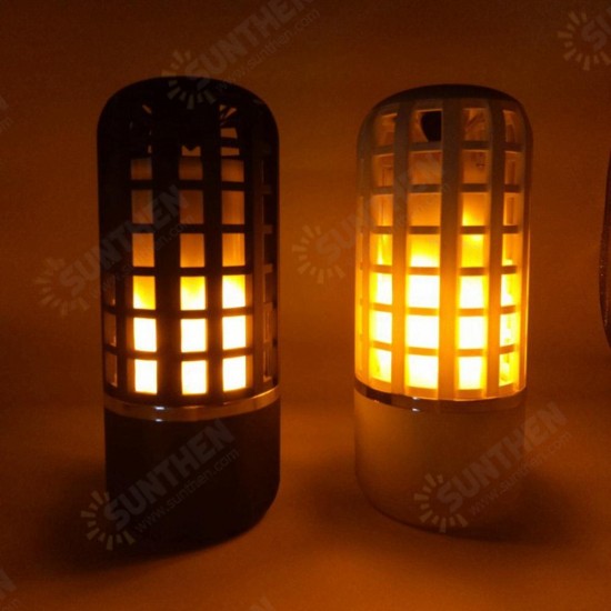 Portable Wireless bluetooth Stereo Speaker Rechargeable Flame Effect Night Light for Indoor Outdoor