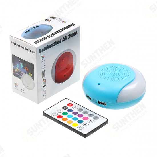 Wireless Bluetooth LED Light Speaker Bulb RGB 10W Music Playing Lamp+Remote RGB Colors Changing Night Light