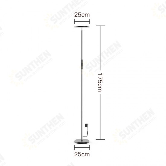 AC100-240V 24W Smart Wifi RGB+CCT 2000LM Floor Lamp Dimmable APP Voice Control Works with Google Home Alexa