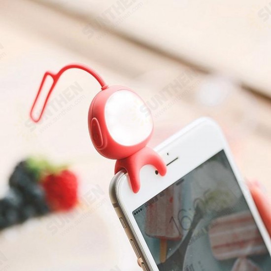 bluetooth Rechargeable 3 Modes Selfie LED Flash Fill Light Clip Camera For All Phone