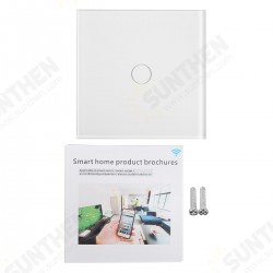 1 Gang 1 WIFI Smart Light Touch Remote Control Wall Switch For Amazon Alexa 1 Gang 1 WIFI Smart Light Touch Remote Control Wall Switch For Amazon Alexa