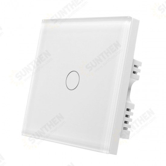 1 Gang 1 WIFI Smart Light Touch Remote Control Wall Switch For Amazon Alexa