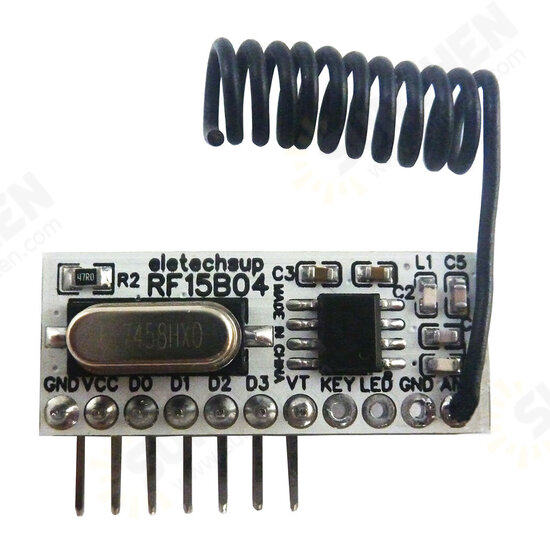 200uA 433M OOK/ASK PT2262 EV1527 Wireless Decoding Remote Control Module DC 3-5V Transceiver Kit