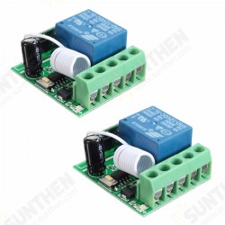 2Pcs DC12V 10A 1CH 433MHz Wireless Relay RF Remote Control Switch Receiver 2Pcs DC12V 10A 1CH 433MHz Wireless Relay RF Remote Control Switch Receiver