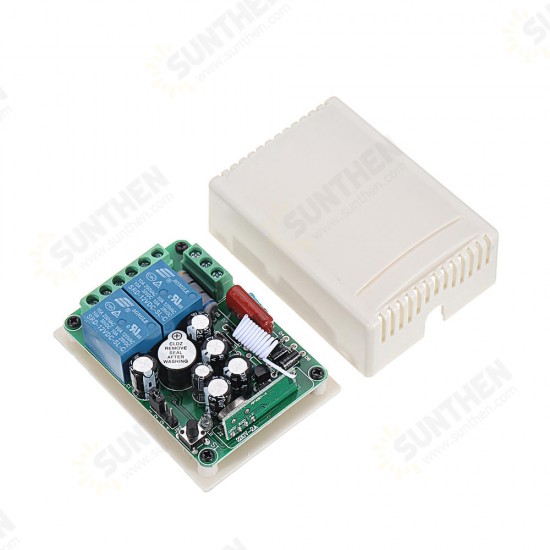 315MHz AC 220V 2 Channel RF Wireless Remote Control Switch System Module for Smart Home