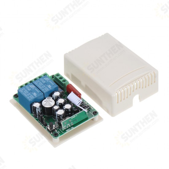 315MHz AC 220V 2 Channel RF Wireless Remote Control Switch System Module for Smart Home