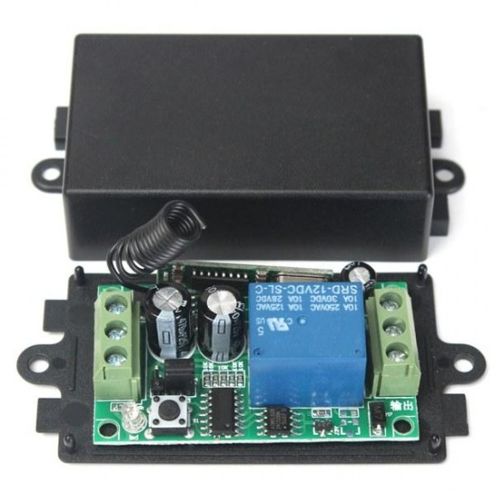 3Pcs DC 12V 10A Relay 1CH Channel Wireless RF Remote Control Switch Transmitter With Receiver