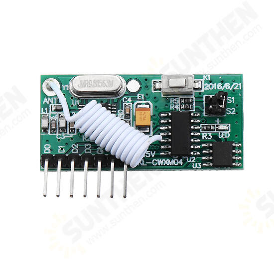 3pcs 315MHz Wireless Receiving Control Module Superheterodyne Remote Control Switch Module