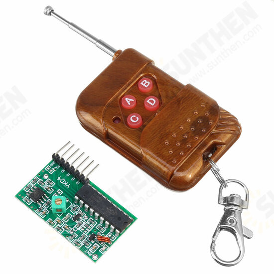 4 Channel Wireless RF Remote Control Transmitter Receiver Module