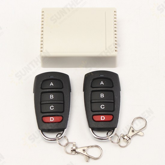 433MHz 12V 4CH Channel Relay RF Wireless Remote Control Switch 2 Transmitter+Receiver 433MHz 12V 4CH Channel Relay RF Wireless Remote Control Switch 2 Transmitter+Receiver