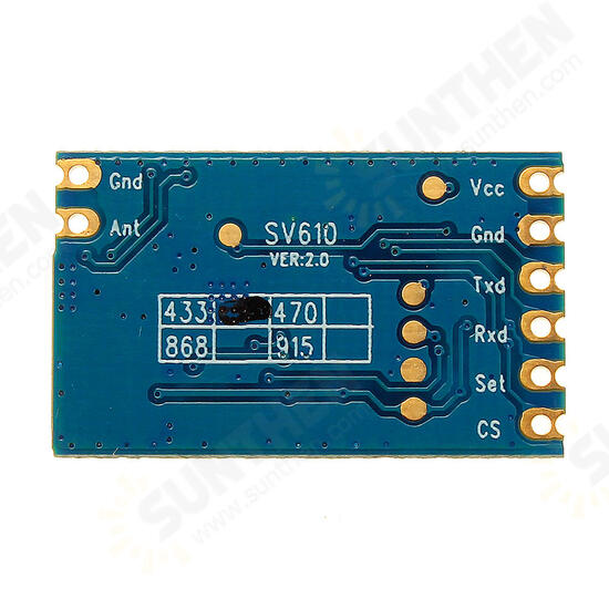 433MHz SV610 100mW TTL Interface 1400m Long Distance Wireless Serial Module