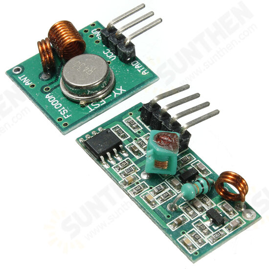 433Mhz Wireless Receiver Module RF Transmitter Kit For ARM MCU