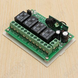 5Pcs 12V 4CH Channel 315Mhz Wireless Remote Control Switch With 2 Transimittervs 5Pcs 12V 4CH Channel 315Mhz Wireless Remote Control Switch With 2 Transimittervs