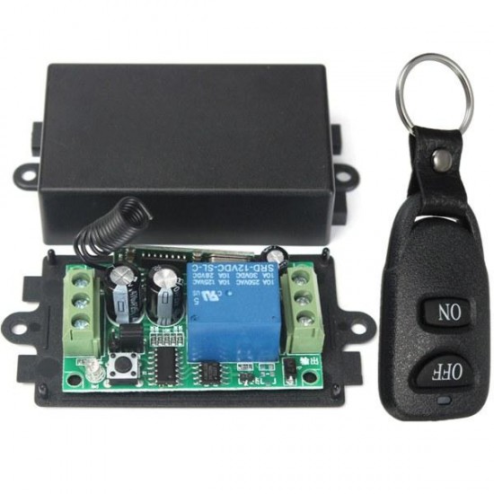 5Pcs DC 12V 10A Relay 1CH Channel Wireless RF Remote Control Switch Transmitter With Receiver