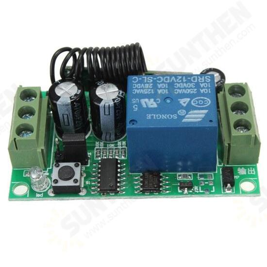 5Pcs DC 12V 10A Relay 1CH Channel Wireless RF Remote Control Switch Transmitter With Receiver 5Pcs DC 12V 10A Relay 1CH Channel Wireless RF Remote Control Switch Transmitter With Receiver