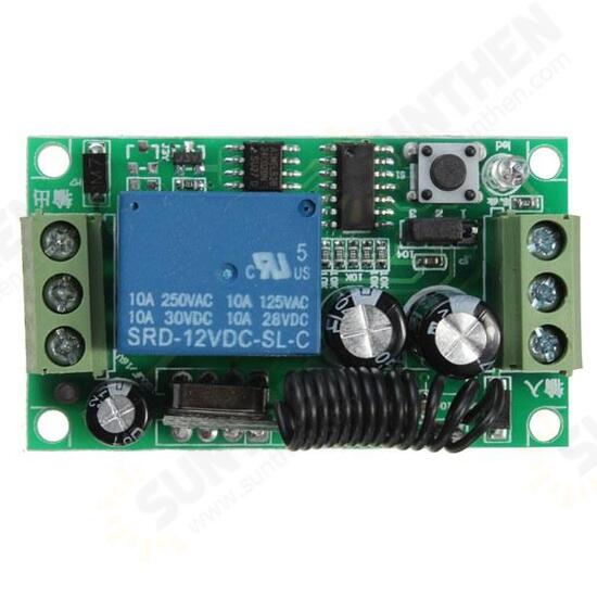 5Pcs DC 12V 10A Relay 1CH Channel Wireless RF Remote Control Switch Transmitter With Receiver 5Pcs DC 12V 10A Relay 1CH Channel Wireless RF Remote Control Switch Transmitter With Receiver