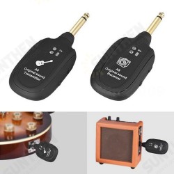 A8 4 Channels Guitar Pickup Wireless System Transmitter Receiver Built-In Rechargeable Lithium Battery + Micro USB Cable A8 4 Channels Guitar Pickup Wireless System Transmitter Receiver Built-In Rechargeable Lithium Battery + Micro USB Cable