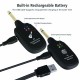 A8 4 Channels Guitar Pickup Wireless System Transmitter Receiver Built-In Rechargeable Lithium Battery + Micro USB Cable