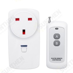 AC85V-250V Wireless Remote Control Socket UK Standard Socket with Smart Remote Controller AC85V-250V Wireless Remote Control Socket UK Standard Socket with Smart Remote Controller