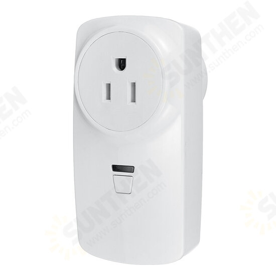 AC85V-250V Wireless Remote Control Socket US Standard Socket with Sticker Circular Remote Controller