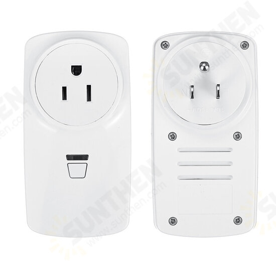 AC85V-250V Wireless Remote Control Socket US Standard Socket with Sticker Circular Remote Controller