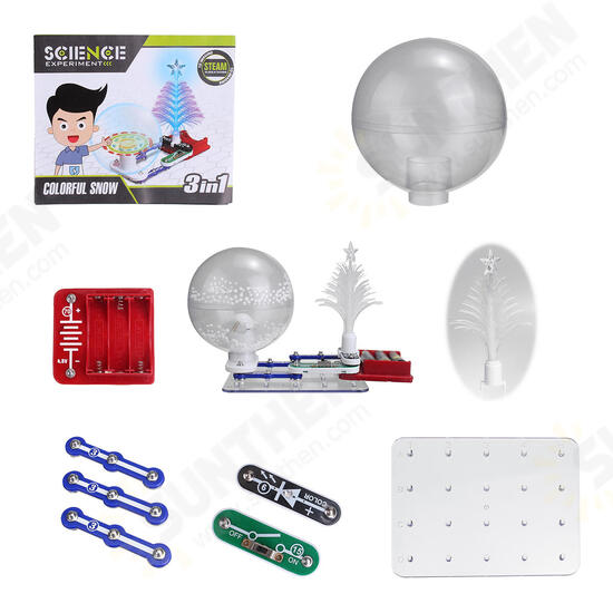 Christmas Tree DIY Toys Kids Electronics Blocks Educational Snap Circuit Kit Discovery Science Christmas Tree DIY Toys Kids Electronics Blocks Educational Snap Circuit Kit Discovery Science