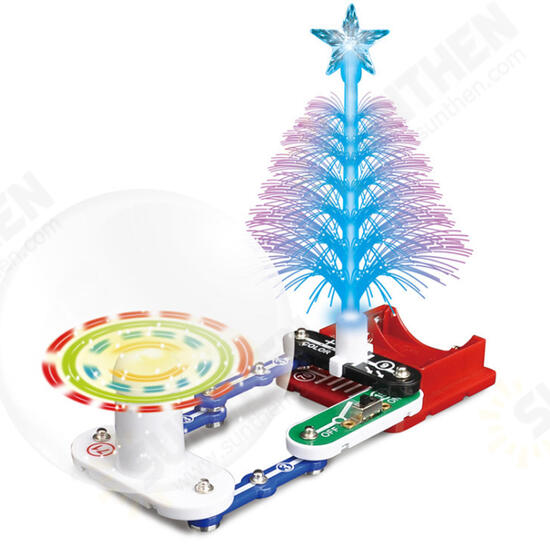 Christmas Tree DIY Toys Kids Electronics Blocks Educational Snap Circuit Kit Discovery Science