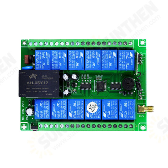 DC12V 24V 36V 868MHz 12 Channel Wireless Controller Bridge Crane System Receiver 868Mhz Remote Control