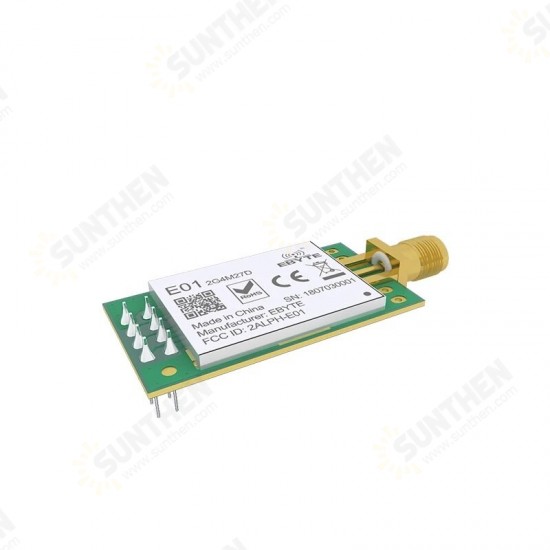 E01-2G4M27D nRF24L01P Wireless RF Transceiver 27dBm SPI 2.4GHz Data Transmission Transmitter Module