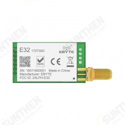 E32-170T30D SX1278 LoRa 170MHz 8km 1W UART Wireless Transceiver 8000m Long Radio Module E32-170T30D SX1278 LoRa 170MHz 8km 1W UART Wireless Transceiver 8000m Long Radio Module