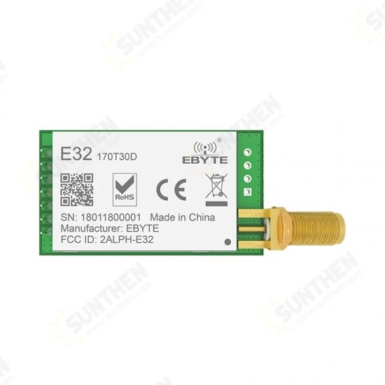 E32-170T30D SX1278 LoRa 170MHz 8km 1W UART Wireless Transceiver 8000m Long Radio Module