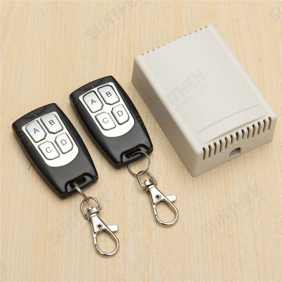 12V 4CH Channel 315Mhz Wireless Remote Control Switch With 2 Transimitter