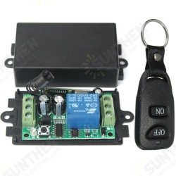 433MHz DC 12V 10A Relay 1CH Channel Wireless RF Remote Control Switch Transmitter With Receiver 433MHz DC 12V 10A Relay 1CH Channel Wireless RF Remote Control Switch Transmitter With Receiver