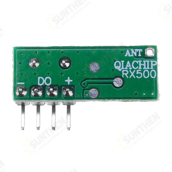 RX500A 433MHz High Sensitivity Superheterodyne Wireless Receiver Module RX500A 433MHz High Sensitivity Superheterodyne Wireless Receiver Module