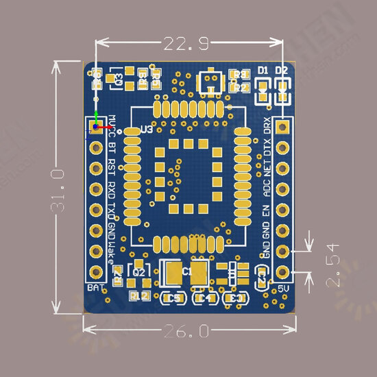 IOT-GA7 NB Module Core Board Nbiot MQTT COAP Wireless Communication Urat Internet of Things IOT-GA7 NB Module Core Board Nbiot MQTT COAP Wireless Communication Urat Internet of Things