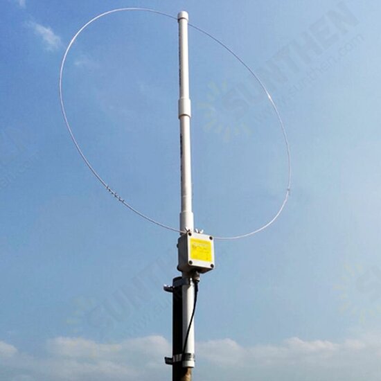 K180WLA Active Loop Broadband Receiving Antenna 0.1MHz-180MHz 20dB SDR FM Radio Antenna LOOP Small Loop HF