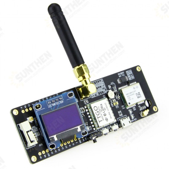 ESP32 433/868/915/923Mhz V1.1 WiFi Wireless bluetooth Module GPS NEO-6M SMA LORA32 18650 Battery Holder With OLED